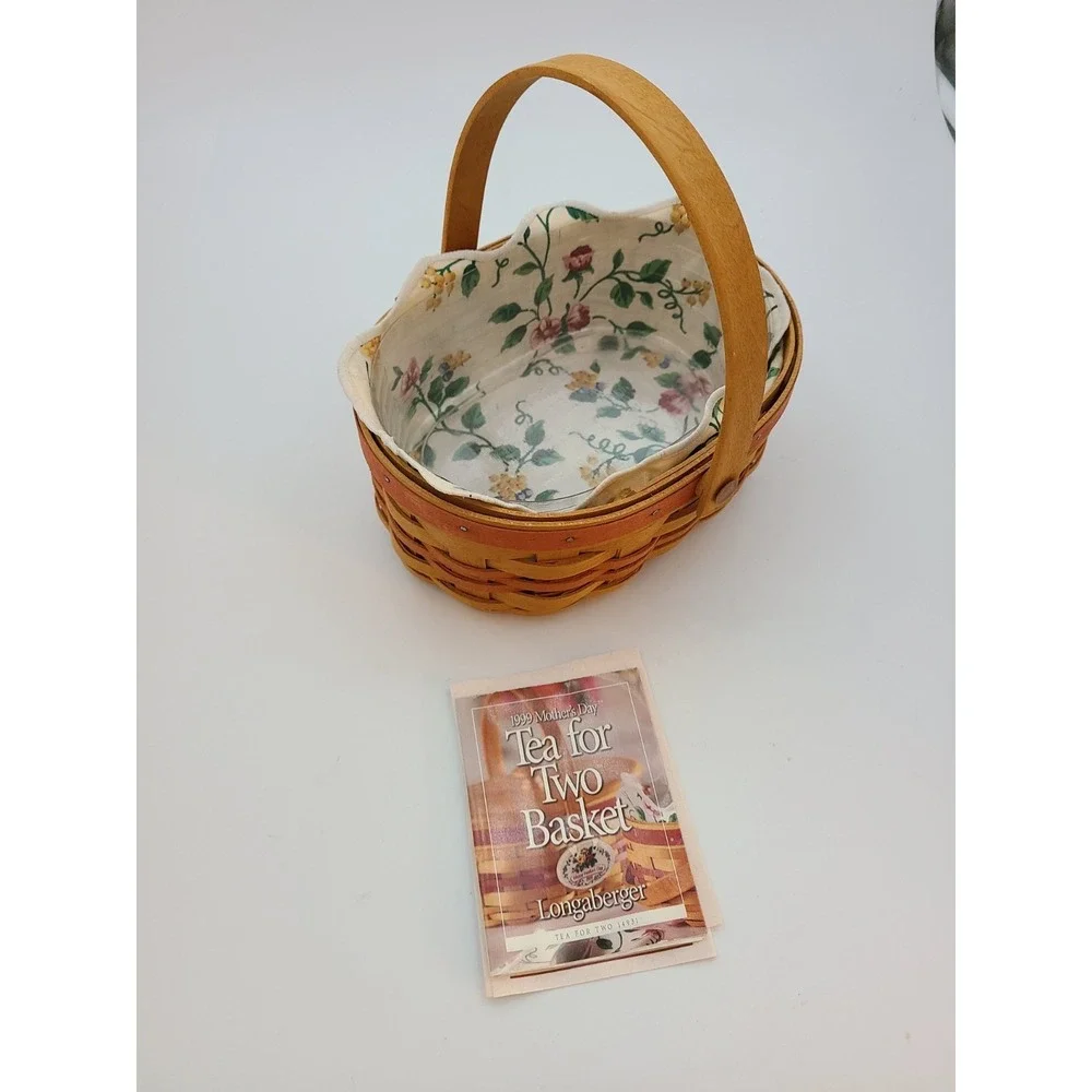 VTG 1999 Mothers Day Tea for Two Basket by Longaberger